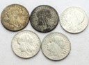 LOT 5 x 2 zł Głowa kobiety, INWESTYCJA AG SREBRO