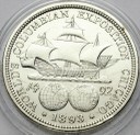 1/2 Dolara Half Dollar SREBRO 1893 Wystawa Kolumba
