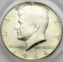 1/2 Dolara Half Dollar Kennedy 1964, USA