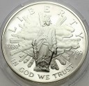 1 Dolar One Dollar SREBRO 1989 S Kongres USA