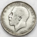 1 Floren, One Florin 1914 Wielka Brytania SREBRO