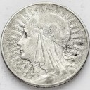 10 zł złotych Głowa kobiety 1932 bez znaku stan 3+