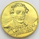 2 zł, złote 1999 Juliusz Słowacki, stan 1