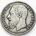 5 Franków 1869 Belgia Leopold II