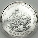 50 Dolarów 1989 Cook Islands 50 Lat Ameryki Kolumb