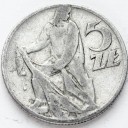 Rybak 1958 5 zł złotych z Rybakiem wąskie 8 st.3-