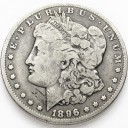 1 Dolar One Dollar dolar 1896 O Morgan USA