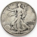 1/2 Dolara Half Dollar 1943 Bogini Wolności USA