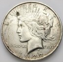 1 Dolar One Dollar dolar 1922 D Peace USA