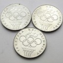 LOT 3 x 200 zł 1976 OLIMPIADA INWESTYCJA SREBRO