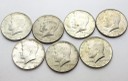 LOT 7 x 1/2 Dolara, Half Dollar John F. Kennedy