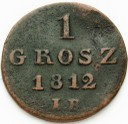 1 gr. Jeden grosz 1812 I.B. Stan 3-