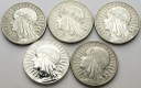 LOT 5 x 10 zł Głowa kobiety, INWESTYCJA AG SREBRO