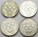 LOT 4 x 200 zł 1976 OLIMPIADA INWESTYCJA SREBRO