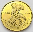 2 zł, złote 1996 Zygmunt II August stan 1