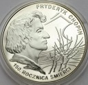 10 zł złotych 1999 Fryderyk Chopin Szopen, stan L