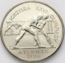 2 zł, złote 1995, Atlanta Zapasy, stan 1