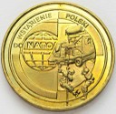 2 zł, złote 1999 Wstąpienie do NATO, stan 1-/1