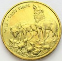 2 zł, złote 1999 Wilk Wilki, stan 1