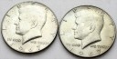 LOT 2 x 1/2 Dolara, Half Dollar John F. Kennedy