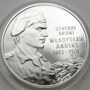 10 zł złotych 2002 Generał Władysław Anders stan L