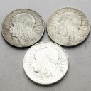 LOT 3 x 5 zł Głowa kobiety, INWESTYCJA AG SREBRO