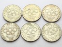 LOT 6 x 200 zł 1976 OLIMPIADA INWESTYCJA SREBRO
