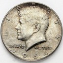 1/2 Dolara Half Dollar Kennedy 1964, USA