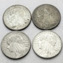 LOT 4 x 2 zł Głowa kobiety, INWESTYCJA AG SREBRO