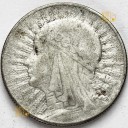 5 zł złotych Głowa kobiety 1934 ze znakiem stan 3