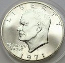 1 Dolar One Dollar SREBRO 1971 S Eisenhower, USA