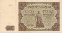 1000 zł Tysiąc złotych Ser. B 1947, stan 3