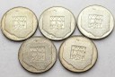 LOT 5 x 200 zł 1974 XXX LAT PRL INWESTYCJA SREBRO