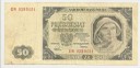 50 zł, Pięćdziesiąt Złotych 1948, seria DW stan 4-