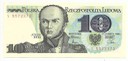 10 zł, Dziesięć Złotych 1982 Bem, seria S stan 1-