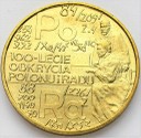 2 zł, złote 1998 Polon i Rad, Skłodowska, stan 1-