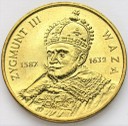 2 zł, złote 1998 Zygmunt III Waza, stan 1