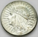 5 zł złotych Głowa kobiety 1932 stan 3+