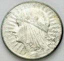 5 zł złotych Głowa kobiety 1933 stan 1-