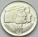 100 zł 1966 Mieszko Dąbrówka Głowy PRÓBA, stan 1-