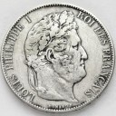 5 franków Francja 1847 A Ludwik Filip I