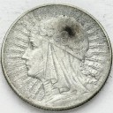 5 zł złotych Głowa kobiety 1932 stan 3+