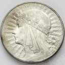 10 zł złotych Głowa kobiety 1933 stan 2-/2