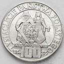 100 zł 1966 Mieszko Dąbrówka Millenium, stan 1-