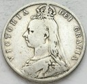 1/2 Silver half crown 1890, Victoria