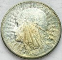 5 zł złotych Głowa kobiety 1934 stan 3+