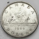 1 Dolar Dollar 1966 Kanu, Canoe, Kanada