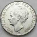 2 1/2 Guldena Holandia 1937 Wilhelmina