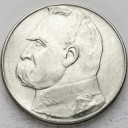 10 zł złotych Józef Piłsudski 1936. Stan 2-