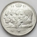 100 franków Belgia 1951 królowie